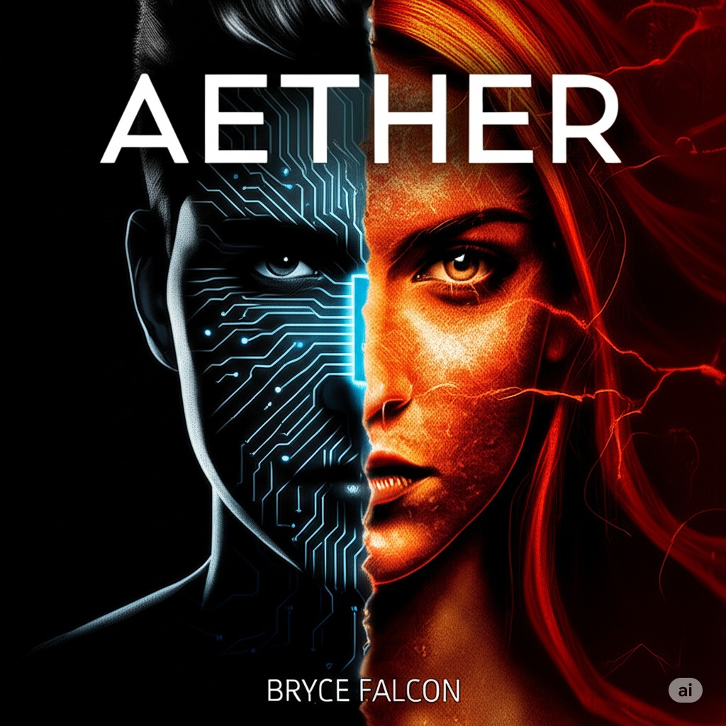 Aether Book Cover by Sean Sandoval - Science Fiction Novel